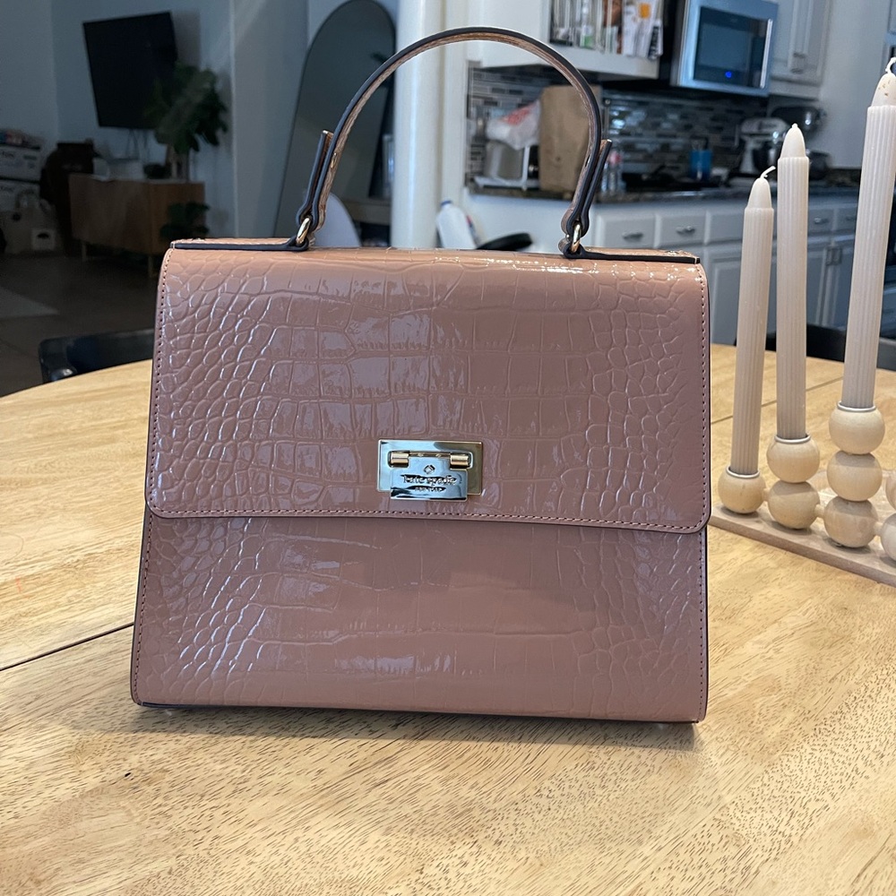 Kate Spade Knightsbridge Doris handbag. Croc embossed leather. New with no tags